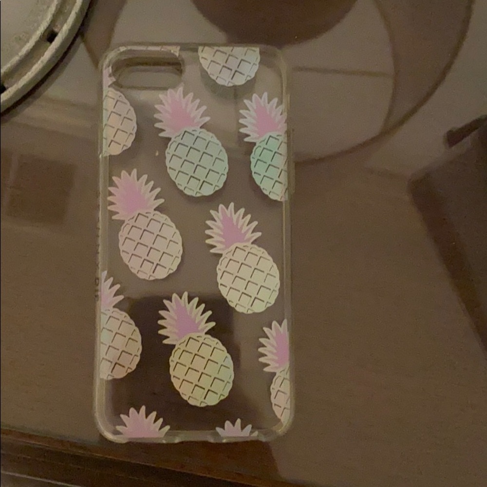 IPhone 7 reflective pineapple phone case